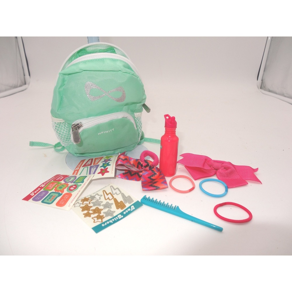 American Girl Truly Me Nfinity Cheer Set for 18in Dolls Backpack Mint Green 2018